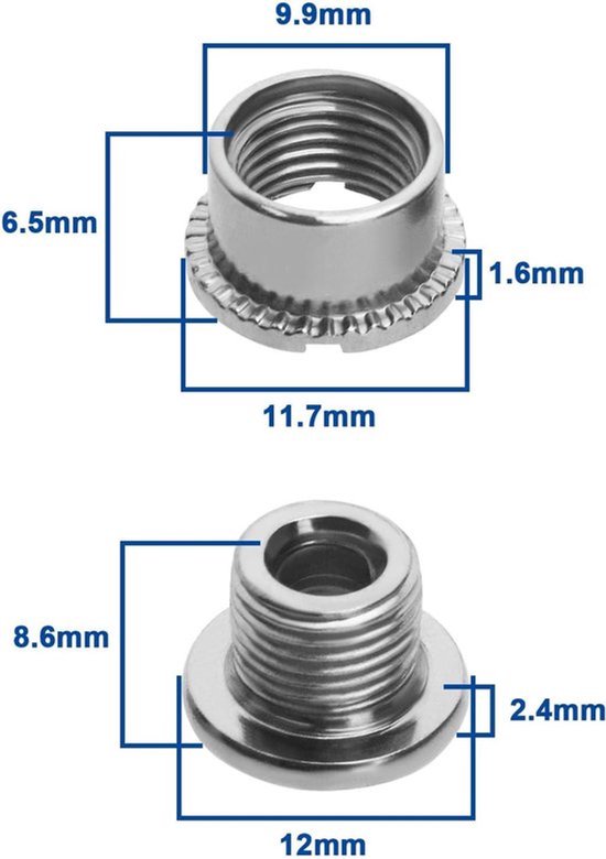 Fiets Kettingblad Schroeven Bouten Montage Set Mountainbike Racefiets Vouwfiets Kettingwiel Bevestiging Nederland van Merkloos