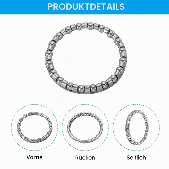 Fiets Kogellager Set van 8 - 3/16 inch voor Kurbels, Zilver van Fiets.