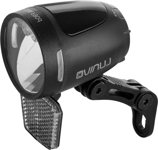 Fiets Koplamp - Dynamo Verlichting - Veilig Fietsen - Dagrijlicht Functie - 90 Lux - Wit