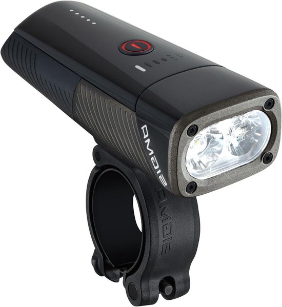 Fiets Koplamp - Fietslamp Voor - Veilig Fietsen - Dubbele Osram LED-lens - 1600 Lumen - Zwart
