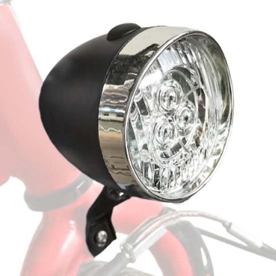 Fiets Koplamp - Fietslicht LED - Nachtrijden Verbeteren - Helder Grootlicht - 8.7 x 6.9 cm - Zwart/Zilver