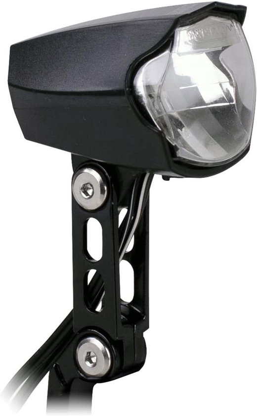 Fiets Koplamp - Naafdynamo Verlichting - Veilig Fietsen - 30 Lux Lichtopbrengst - Automatische Stand - Zwart