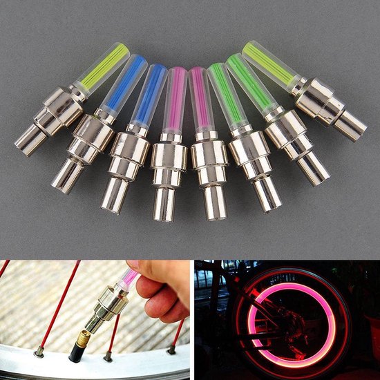 Fiets LED Ventiel verlichting multicolor