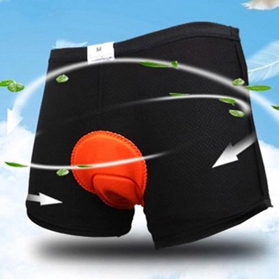 Fiets Onderbroek met Zeem Unisex - Maat L