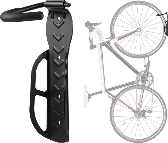Fiets ophangsysteem ophangbeugel en Muurbeugel DesoMax® Muurhaak - Muurbevestiging voor met de wiel aan de muur - Wandhouder - Fietshaak van DesoMax®