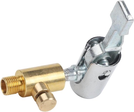 Fiets Pomp Adapter - Ventiel Koppeling - Banden Vullen - Duimslot Vergrendeling - Tot 150 PSI - Zwart
