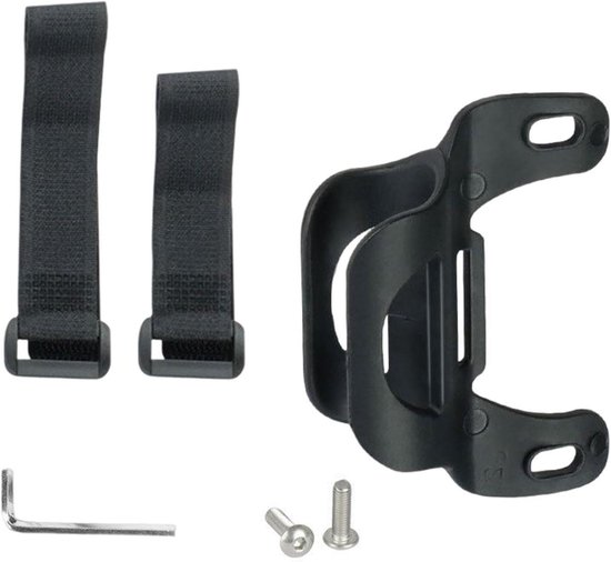 Fiets Pomp Houder - Fietspomp Bevestiging - Fietsen Buiten - Met Bidonhouder - 2.5 cm x 3 cm - Zwart