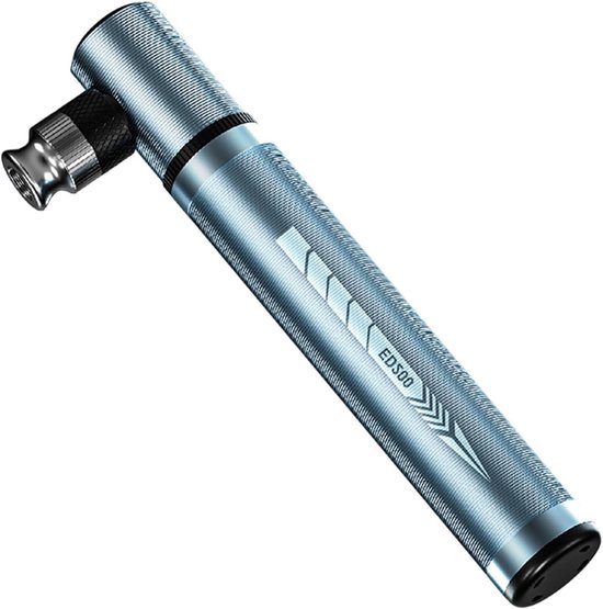Fiets Pomp - Mini Pomp - Banden Oppompen - Hoge Druk 130 PSI - Compact Formaat - Zilver