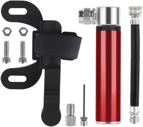 Fiets Pomp - Mini Pomp - Banden Oppompen - Universeel Klep Systeem - 9.8cm Compact - Aluminium