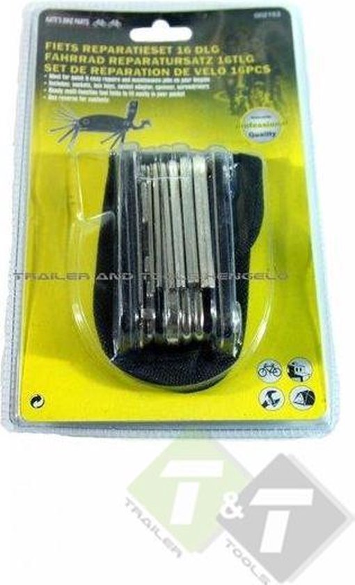 Fiets reparatieset, 16 delig van Merkloos