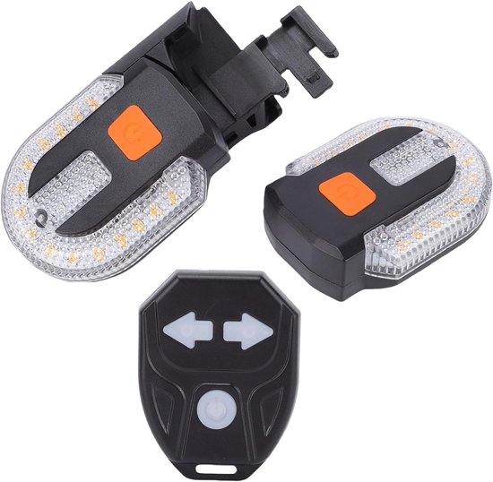Fiets Richtingaanwijzers Oplaadbare USB LED Split Back met Controller voor Nachtelijk Rijden, Hoge Zichtbaarheid Waterdichte Afstandsbediening Achterlicht Accessoires