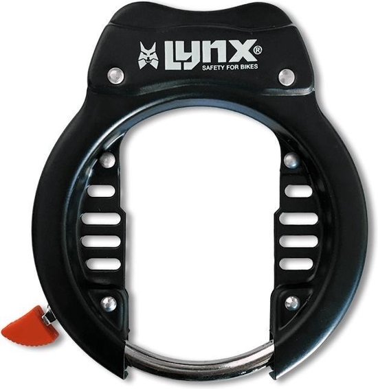 Fiets Ringslot Lynx 62mm Gehard staal zwart (Open Sleutel Kan Eruit) van AXA