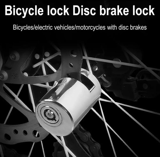 Fiets Schijfremslot - Legering Anti-Diefstal Slot - Waterdicht Outdoor Beveiligingsslot voor Motorfiets en Fiets - Veiligheidsaccessoire voor Schijfremmen - V3C2 van Viro
