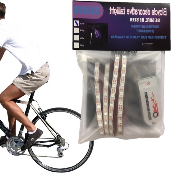Fiets Spaakverlichting - Decoratieve Fietslampen - Zichtbaarheid Verhogen - Meerdere Lichteffecten - 35 LED Per Strip - Multicolor