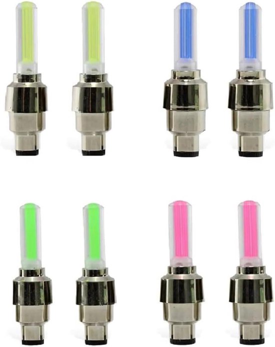 Fiets Spaakverlichting - Wielverlichting LED - Veilig Fietsen - Bewegingsgeactiveerd - 8 stuks - Kleurrijk