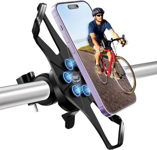 Fiets Telefoonhouder – Universele Smartphone Houder – Zwart