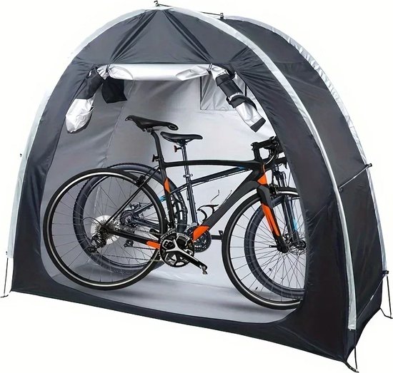 Fiets Tent voor Buiten - Waterdichte Fietshoes met 420D Oxford Silver Coating - Buitenopslag en Bescherming voor Fiets en Motor - Afmetingen: 200x80x165 cm van Climecare