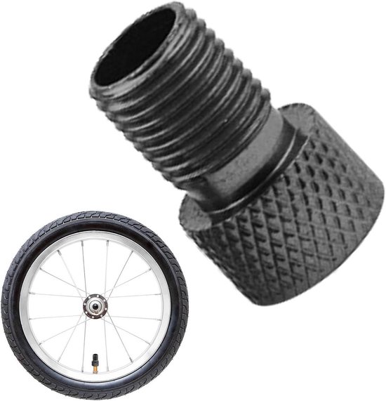 Fiets Ventiel Adapter - Banden Converter - Fietsbanden Oppompen - Lekvrij Ontwerp - 5 stuks - Zwart
