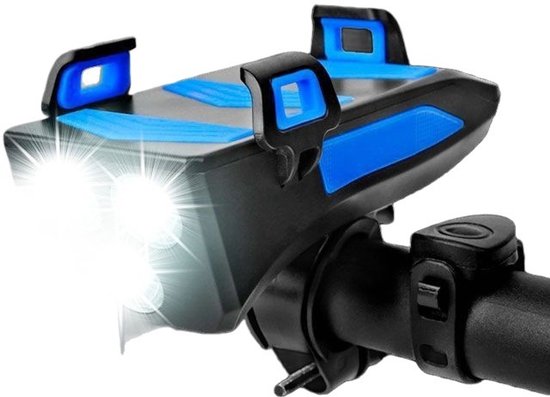 Fiets verlichting - Fiets Telefoonhouder - Fiets Smartphone Houder - 4000 mAh - Bel - Koplamp