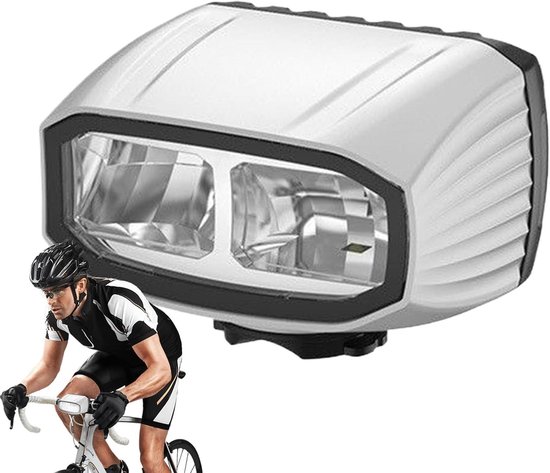 Fiets Voorlicht - Fietslamp Oplaadbaar - Veilig Fietsen - Real-time Stroomdisplay - 3200mAh Batterij - Wit