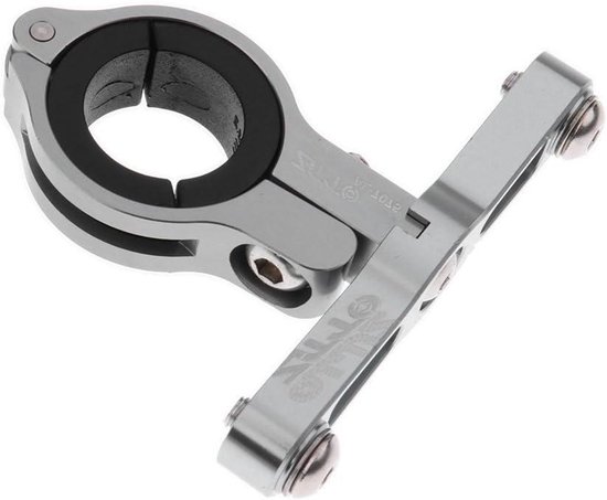 Fiets Waterfles Houder - Bidon Adapter - Fietstochten Ondersteunen - Verstelbare Beugel - 309/318 mm - Grijs