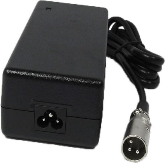 Fietsaccu lader - Elektrische fietsoplader - 24V - 2A - met XLR 3 pins stekker van Stravo