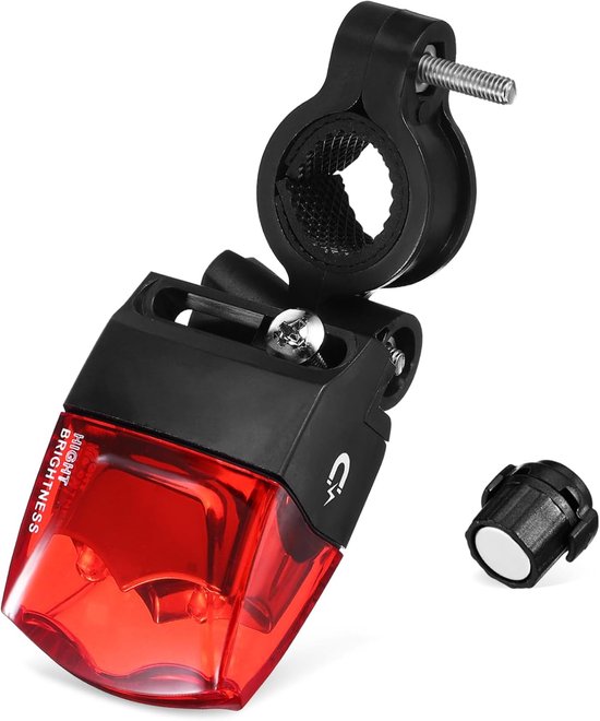 Fietsachterlicht met richtingaanwijzers - Fietslamp Achterlicht - Veilig Fietsen - Magnetische Inductie - 10.5 cm - Zoals getoond