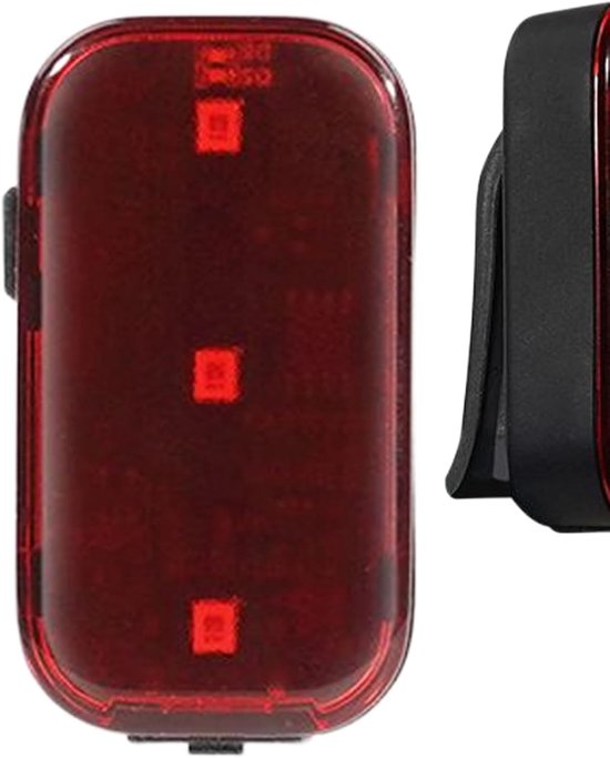 Fietsachterlicht - Veiligheidslamp Rugzak - Nachtelijke ritten - Intelligente remsensor - 5.1 x 2.75 cm - Zwart