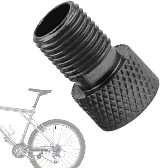 Fietsband Adapter - Ventiel Gereedschap - Fietsbanden Oppompen - Universele Pasvorm - 1.5g - Zwart