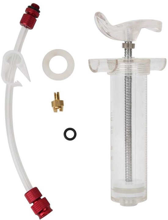 Fietsband Vuller - Sealant Injector - Lekke Banden Repareren - Universeel Klep Geschikt - 50 ml Capaciteit - Transparant