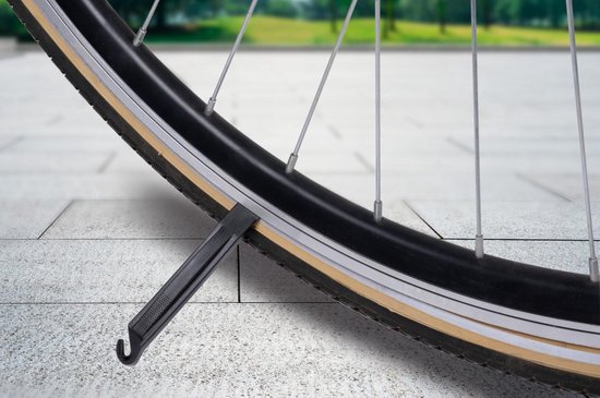 Fietsbandenlichter, koevoet koevoet, wielreparatie, bandenopener, verwijdergereedschap [zwart 3st] van Merkloos