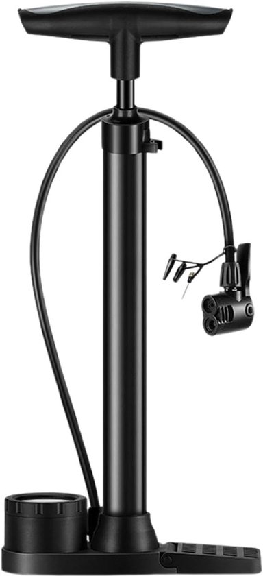 Fietsbandenpomp - Draagbare luchtpomp - Banden oppompen - Digitale manometer - 150 PSI - Zwart