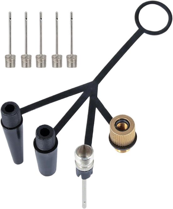 Fietsbandventieladapter - Pompconnector Set - Banden Oppompen - 4 Klauwen Ontwerp - 10 x 7 x 2 cm - Enkel Attribuut