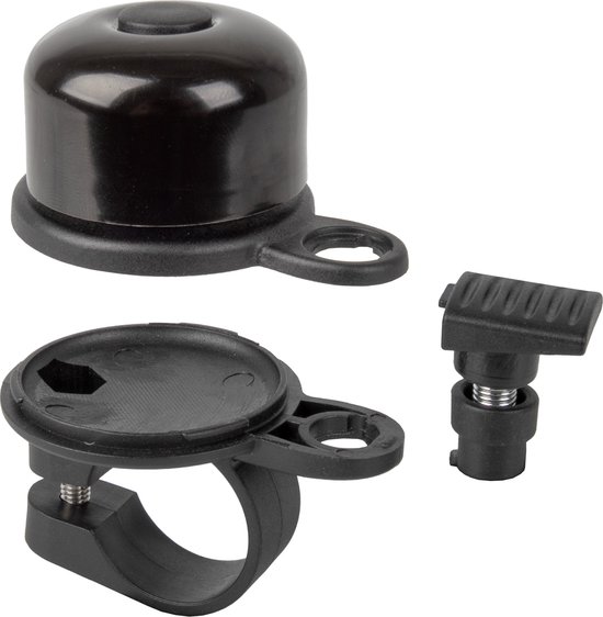 Fietsbel met Airtag houder ø31.8mm zwart van $