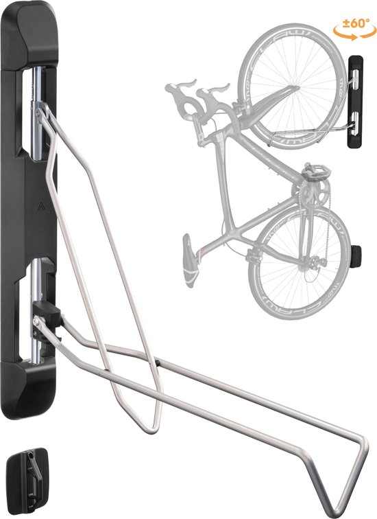 Fietsbeugel wandmontage - fiets ophangsysteem - zwenkbaar - 2.1 tot 2.8 inch banddikte van Puhlmann