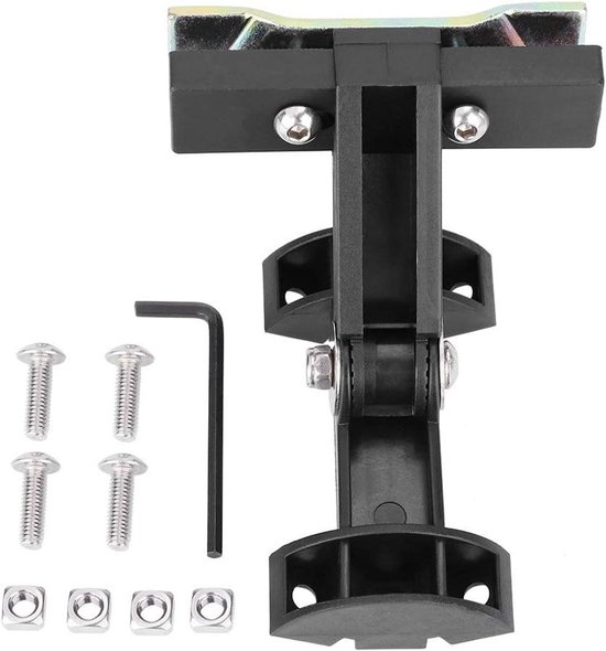 Fietsbidonhouder Adapter - Bidonhouder Fiets - Extra Bidons Meenemen - Bevestiging aan Zadel - 2 Bidons - Zwart