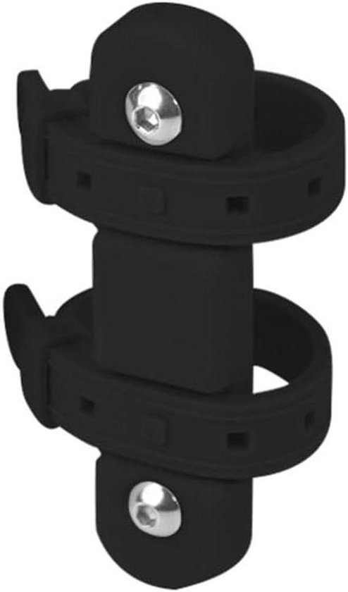 Fietsbidonhouder Adapter - Fleshouder Montage - Veilig Vervoeren - Elastische Band Montage - 21 x 16 x 2 cm - Zwart