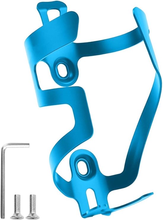 Fietsbidonhouder - Fleshouder Fiets - Hydratatie Onderweg - Verstevigd Kliksysteem - 14.2 cm Hoog - Blauw