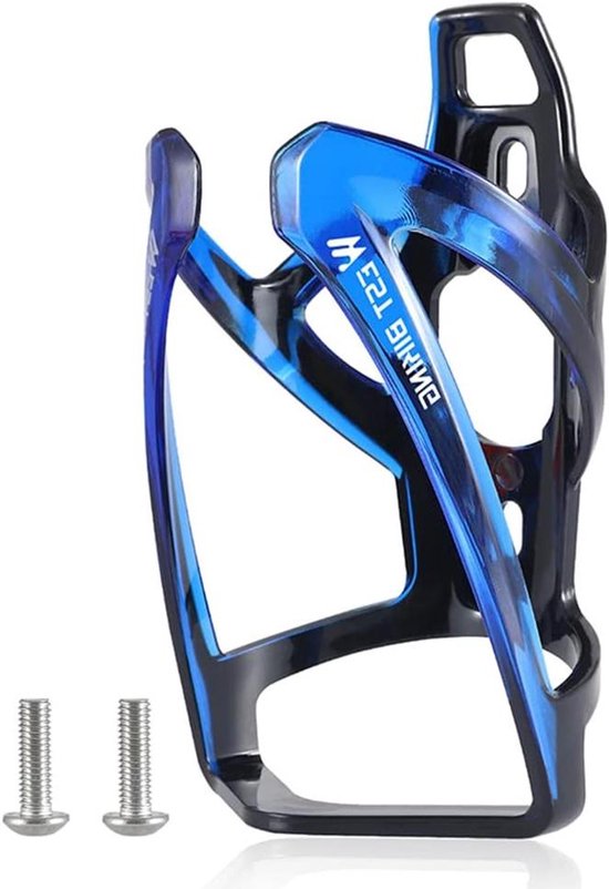 Fietsbidonhouder - Flessenhouder Fiets - Fles Vervoeren - Lichtgewicht PC Materiaal - 132 x 70 x 70 mm - Blauw