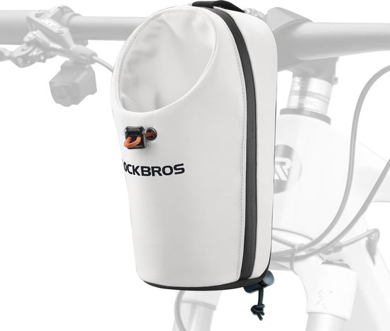 Fietsbidonhouder, stuurtas, flessentas op stuur, accessoires voor e-scooters, vouwfietsen, mountainbikes, racefietsen, in wit van Merkloos