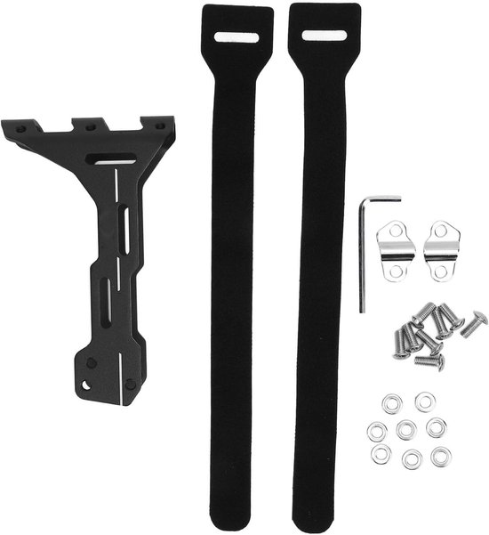 Fietsfleshouder Adapter - Bidonhouder Converter - Fietsaccessoires Meenemen - CNC-bewerking Aluminium - 15 x 9 x 4 cm - Zwart