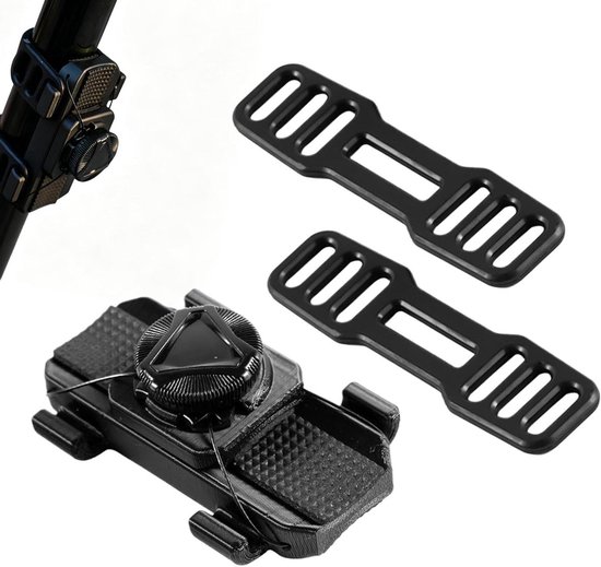 Fietsfleshouder - Bekerhouder Fiets - Onderweg Drinken - Stevige Frame Bevestiging - Universele Pasvorm - Zwart