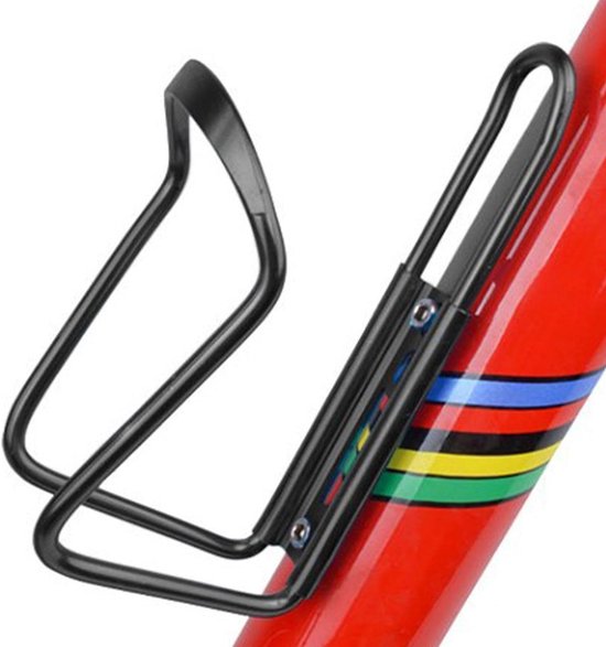 Fietsflessenhouder - Bidonhouder fiets - Hydratatie tijdens fietsen - Roestvrij aluminiumlegering - Universele pasvorm - Zwart