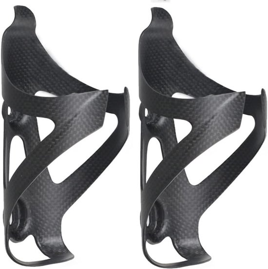 Fietsflessenhouder van volledig carbon - 2 stuks, ultralicht en sterk, perfect voor mountainbikes en racefietsen