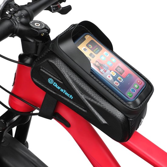 Fietsframetas Waterdichte fietstas Stuurtas Bovenbuistas Mobiele telefoonhouder Mobiele telefoonhoes voor smartphones tot 7,2 inch met regenhoes TPU Touchscreen van $
