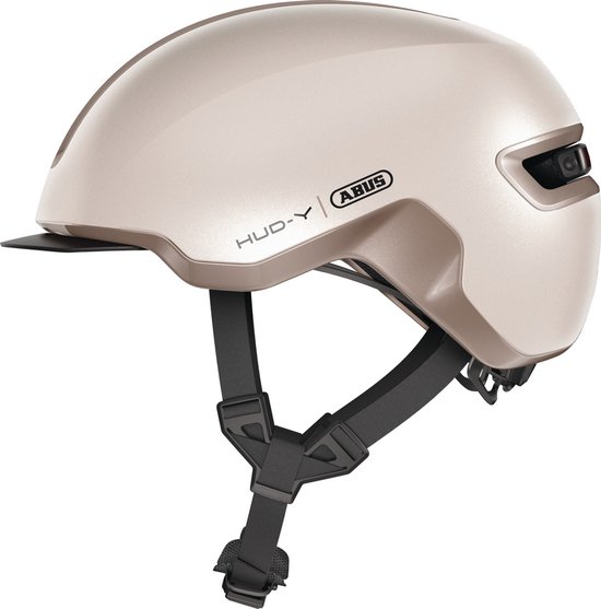 Fietshelm ABUS HUD-Y champagne gold L - 57-61 cm - goud - Geschikt voor gebruik op elektrische fietsen - stadsfietsen - 330 g