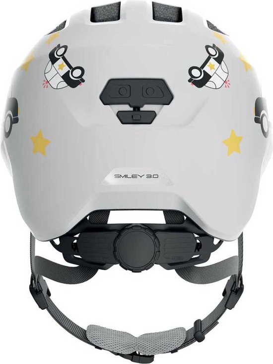 Fietshelm ABUS SMILEY 3.0 grey police M - 50-55 cm - grijs - Geschikt voor gebruik op kinderfietsen - 240 g