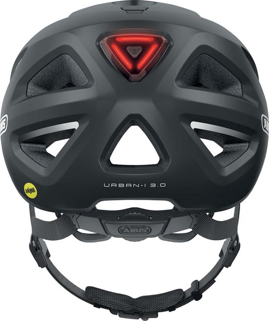 Fietshelm ABUS URBAN-I 3.0 MIPS velvet black S - 51-55 cm - zwart - Geschikt voor gebruik op elektrische fietsen - stadsfietsen - 270 g
