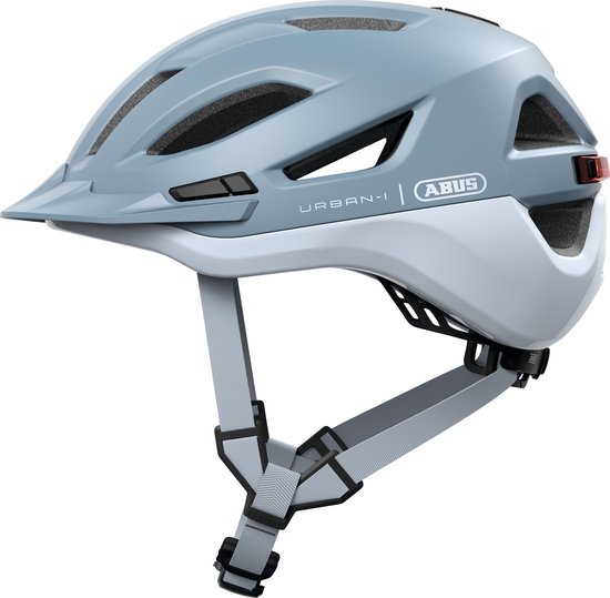 Fietshelm ABUS URBAN-I 4.0 ACE glacier blue S - 51-55 cm - blauw - Geschikt voor gebruik op elektrische fietsen - stadsfietsen - 260 g