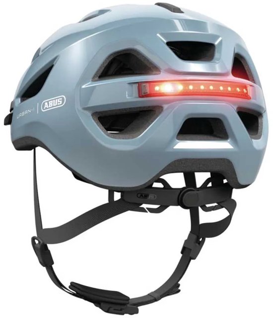 Fietshelm ABUS URBAN-I 4.0 glacier blue L - 57-61 cm - blauw - Geschikt voor gebruik op elektrische fietsen - stadsfietsen - 290 g